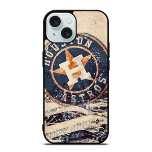 HOUSTON ASTROS BASEBALL VINTAGE BADGE iPhone 15 Case Cover