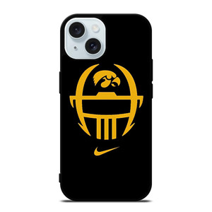 IOWA HAWKEYES FOOTBALL SYMBOL NIKE iPhone 15 Case Cover