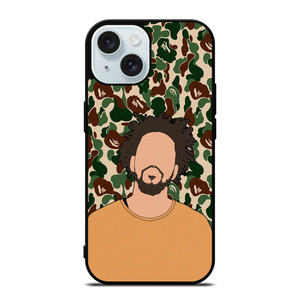 J COLE RAPPER BAPE CAMO iPhone 15 Case Cover J COLE RAPPER BAPE CAMO iPhone 15 Case Cover