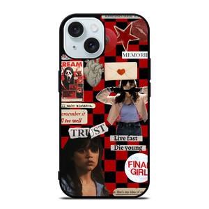 JENNA ORTEGA TARA CARPENTER SCREAM VI COLLAGE iPhone 15 Case Cover JENNA ORTEGA TARA CARPENTER SCREAM VI COLLAGE iPhone 15 Case Cover