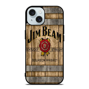 JIM BEAM WHISKEY WOOD LOGO iPhone 15 Case Cover