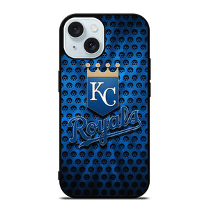 KANSAS CITY ROYALS METAL LOGO iPhone 15 Case Cover