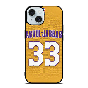 KAREEM ABDUL JABBAR LA LAKERS NBA iPhone 15 Case Cover KAREEM ABDUL JABBAR LA LAKERS NBA iPhone 15 Case Cover