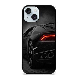 LAMBORGHINI HURACAN BLACK COOL iPhone 15 Case Cover LAMBORGHINI HURACAN BLACK COOL iPhone 15 Case Cover