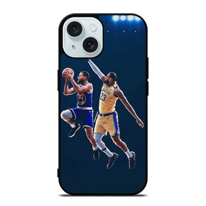 LEBRON JAMES STEPHEN CURRY BASKETBALL iPhone 15 Case Cover LEBRON JAMES STEPHEN CURRY BASKETBALL iPhone 15 Case Cover