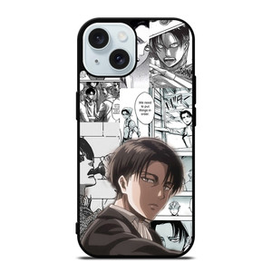 LEVI ACKERMAN ATTACK ON TITANS MANGA iPhone 15 Case Cover