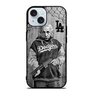 LOS ANGELES DODGERS ALBERT EINSTEIN iPhone 15 Case Cover LOS ANGELES DODGERS ALBERT EINSTEIN iPhone 15 Case Cover