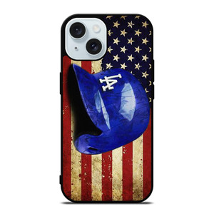 LOS ANGELES DODGERS LA BASEBALL HELMET iPhone 15 Case Cover