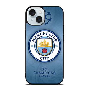 MANCHESTER CITY UEFA CHAMPIONS LEAGUE iPhone 15 Case Cover