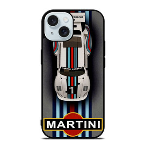 MARTINI RACING PORCHE CAR iPhone 15 Case Cover MARTINI RACING PORCHE CAR iPhone 15 Case Cover
