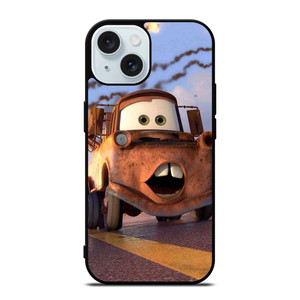 MATER FUNNY FACE CARS iPhone 15 Case Cover MATER FUNNY FACE CARS iPhone 15 Case Cover
