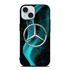 MERCEDES BENZ POLYGONAL LOGO iPhone 15 Case Cover MERCEDES BENZ POLYGONAL LOGO iPhone 15 Case Cover