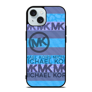 MICHAEL KORS BLUE STRIPE iPhone 15 Case Cover MICHAEL KORS BLUE STRIPE iPhone 15 Case Cover