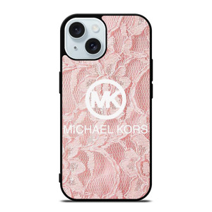 MICHAEL KORS PINK FABRIC iPhone 15 Case Cover MICHAEL KORS PINK FABRIC iPhone 15 Case Cover