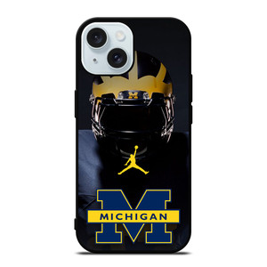 MICHIGAN WOLVERINES FOOTBALL AIR JORDAN iPhone 15 Case Cover MICHIGAN WOLVERINES FOOTBALL AIR JORDAN iPhone 15 Case Cover
