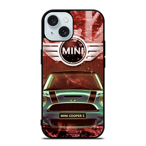 MINI COOPER S UNION JACK EMBLEM iPhone 15 Case Cover MINI COOPER S UNION JACK EMBLEM iPhone 15 Case Cover