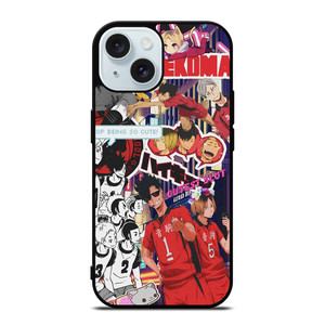 NEKOMA HIGH HAIKYUU COLLAGE iPhone 15 Case Cover NEKOMA HIGH HAIKYUU COLLAGE iPhone 15 Case Cover