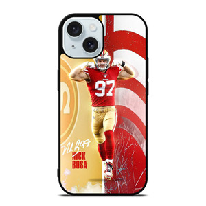 NICK BOSA SAN FRANCISCO 49ERS FOOTBALL iPhone 15 Case Cover NICK BOSA SAN FRANCISCO 49ERS FOOTBALL iPhone 15 Case Cover