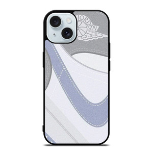 NIKE AIR JORDAN 1 HIGH GREY iPhone 15 Case Cover NIKE AIR JORDAN 1 HIGH GREY iPhone 15 Case Cover