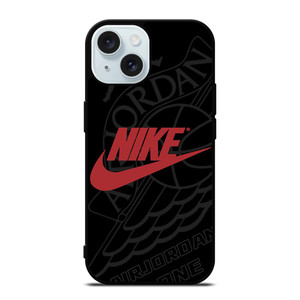 NIKE AIR JORDAN ONE JUMPMAN LOGO iPhone 15 Case Cover NIKE AIR JORDAN ONE JUMPMAN LOGO iPhone 15 Case Cover