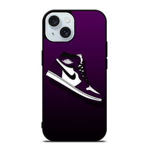 NIKE AIR JORDAN PURPLE LOGO iPhone 15 Case Cover NIKE AIR JORDAN PURPLE LOGO iPhone 15 Case Cover