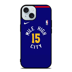 NIKOLA JOKIC MILE HIGH CITY BASKETBALL iPhone 15 Case Cover NIKOLA JOKIC MILE HIGH CITY BASKETBALL iPhone 15 Case Cover