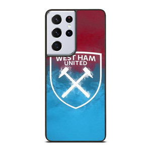 WEST HAM UNITED FC THE HAMMER Samsung Galaxy S21 Ultra Case Cover WEST HAM UNITED FC THE HAMMER Samsung Galaxy S21 Ultra Case Cover