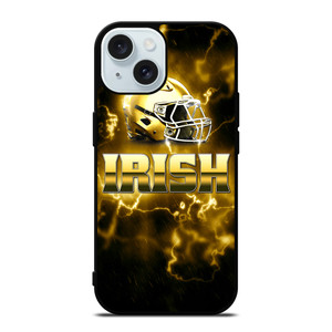 NOTRE DAME IRISH HELMET GOLD iPhone 15 Case Cover NOTRE DAME IRISH HELMET GOLD iPhone 15 Case Cover