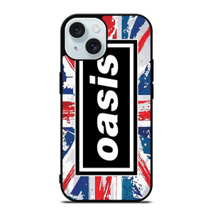 OASIS UNION JACK FLAG iPhone 15 Case Cover OASIS UNION JACK FLAG iPhone 15 Case Cover