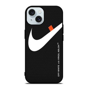 OFF WHITE VIRGIL ABLOH NIKE LOGO iPhone 15 Case Cover OFF WHITE VIRGIL ABLOH NIKE LOGO iPhone 15 Case Cover