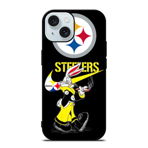 PITTSBURGH STELER LOONEY TUNES NIKE iPhone 15 Case Cover PITTSBURGH STELER LOONEY TUNES NIKE iPhone 15 Case Cover