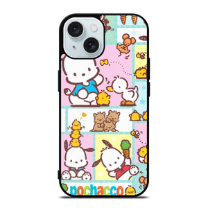 POCHACCO CUTE CARTOON COLLAGE iPhone 15 Case Cover POCHACCO CUTE CARTOON COLLAGE iPhone 15 Case Cover