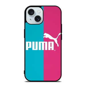 PUMA BLUE PINK LOGO iPhone 15 Case Cover
