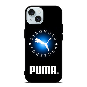 PUMA STRONGER TOGETHER LOGO iPhone 15 Case Cover PUMA STRONGER TOGETHER LOGO iPhone 15 Case Cover