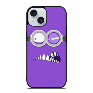PURPLE MINION MINIMALIST iPhone 15 Case Cover PURPLE MINION MINIMALIST iPhone 15 Case Cover