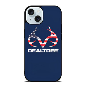 REALTREE USA FLAG LOGO iPhone 15 Case Cover REALTREE USA FLAG LOGO iPhone 15 Case Cover