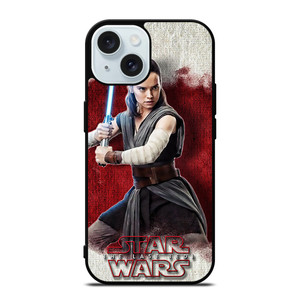 REY STAR WARS THE LAST JEDI iPhone 15 Case Cover REY STAR WARS THE LAST JEDI iPhone 15 Case Cover