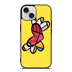 ROMERO BRITTO LOVE SIGN iPhone 15 Case Cover ROMERO BRITTO LOVE SIGN iPhone 15 Case Cover