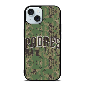 SAN DIEGO PADRES CAMO LOGO iPhone 15 Case Cover SAN DIEGO PADRES CAMO LOGO iPhone 15 Case Cover