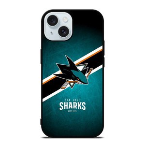 SAN JOSE SHARKS HOCKEY NHL iPhone 15 Case Cover SAN JOSE SHARKS HOCKEY NHL iPhone 15 Case Cover