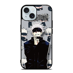 SATORU GOJO JUJUTSU KAISEN CUTE iPhone 15 Case Cover SATORU GOJO JUJUTSU KAISEN CUTE iPhone 15 Case Cover