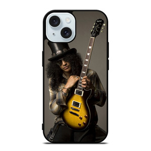 SAUL HUDSON SLASH G N R GUITAR iPhone 15 Case Cover SAUL HUDSON SLASH G N R GUITAR iPhone 15 Case Cover