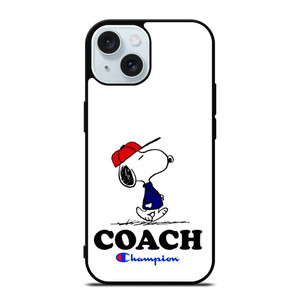 SNOOPY COACH CHAMPION LOGO iPhone 15 Case Cover SNOOPY COACH CHAMPION LOGO iPhone 15 Case Cover