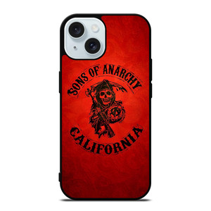 SONS OF ANARCHY CALIFORNIA RED iPhone 15 Case Cover SONS OF ANARCHY CALIFORNIA RED iPhone 15 Case Cover