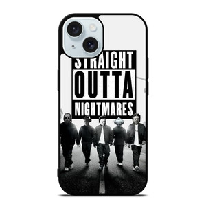 STRAIGHT OUTTA NIGHTMARES HORROR MOVIES CHARACTERS iPhone 15 Case Cover STRAIGHT OUTTA NIGHTMARES HORROR MOVIES CHARACTERS iPhone 15 Case Cover