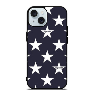 SUPREME STARS PATTERN iPhone 15 Case Cover SUPREME STARS PATTERN iPhone 15 Case Cover