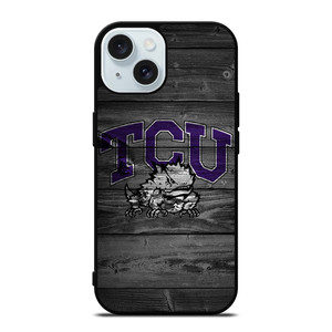 TCU HORNED FROGS FOOTBALL WOOD LOGO iPhone 15 Case Cover TCU HORNED FROGS FOOTBALL WOOD LOGO iPhone 15 Case Cover