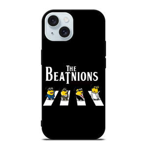 THE BEATLES MINIONS ABBEY ROAD iPhone 15 Case Cover THE BEATLES MINIONS ABBEY ROAD iPhone 15 Case Cover