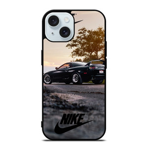 TOYOTA SUPRA BLACK NIKE iPhone 15 Case Cover TOYOTA SUPRA BLACK NIKE iPhone 15 Case Cover