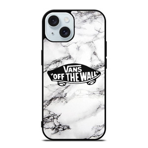 VANS OFF THE WALL MARBLE LOGO iPhone 15 Case Cover VANS OFF THE WALL MARBLE LOGO iPhone 15 Case Cover